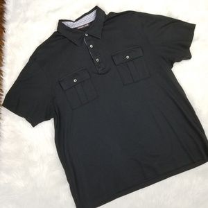 Michael Kors Men's Large Black Short Sleeve Polo
